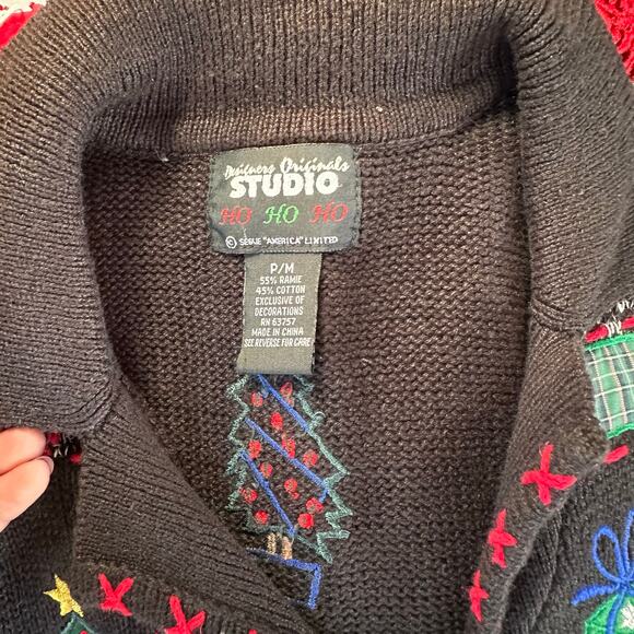 Vintage 90s/Y2K Christmas Sweater Vest MP - Picture 6 of 6
